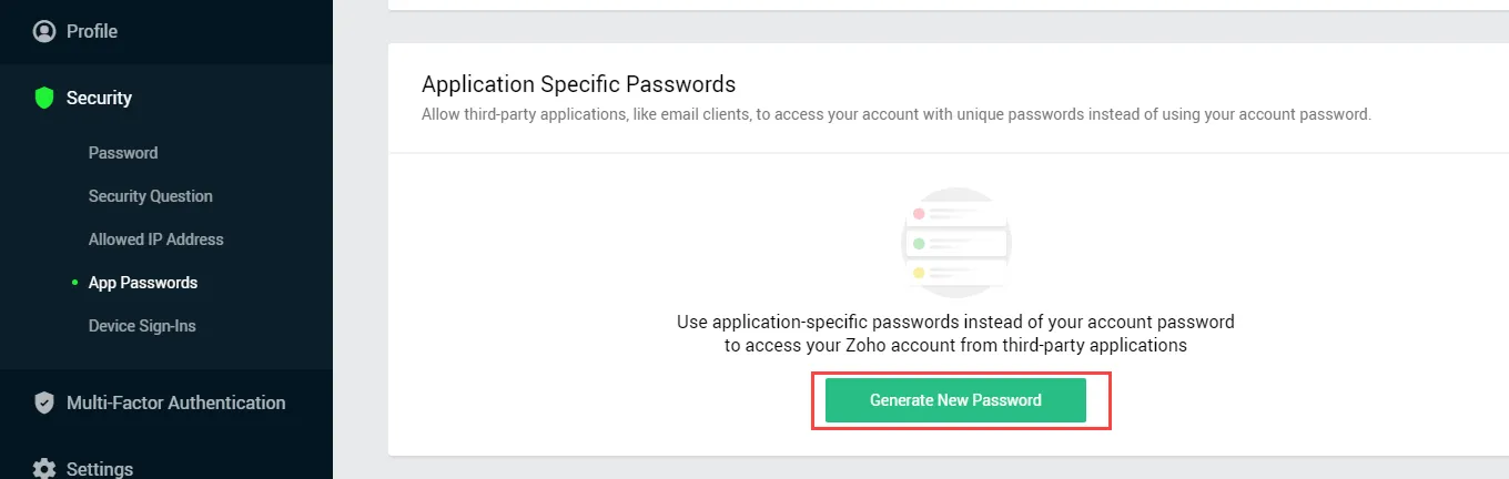 generate app password