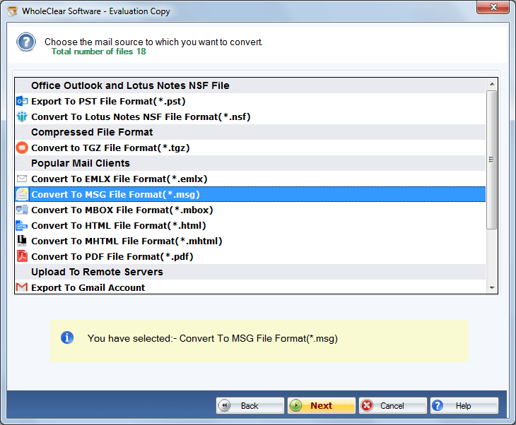 Convert EML to MSG