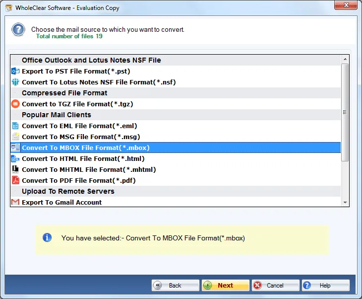 choose PST format