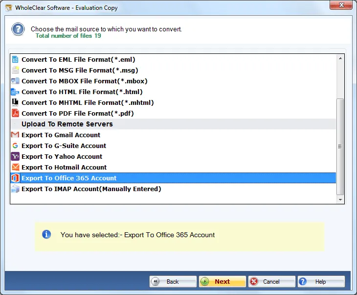 export to office 365 format