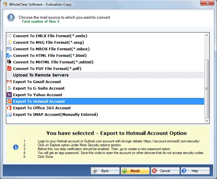 select hotmail