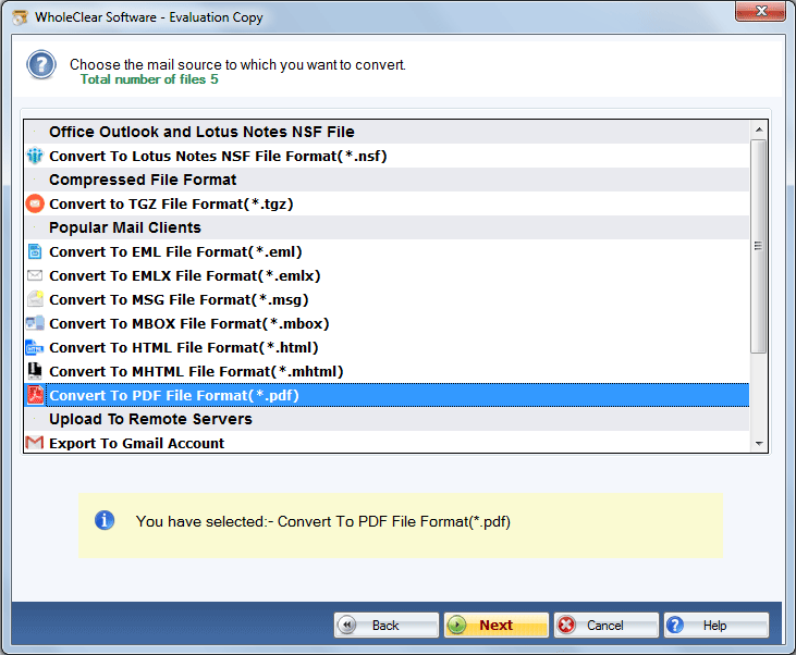 Convert Outlook PST to PDF - 3