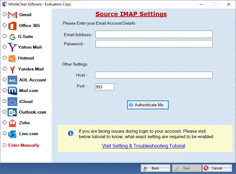 open webmail backup software